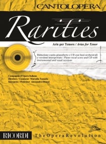 Cantolopera : Rarities - Arias for Tenor  published by Ricordi (Book & CD)